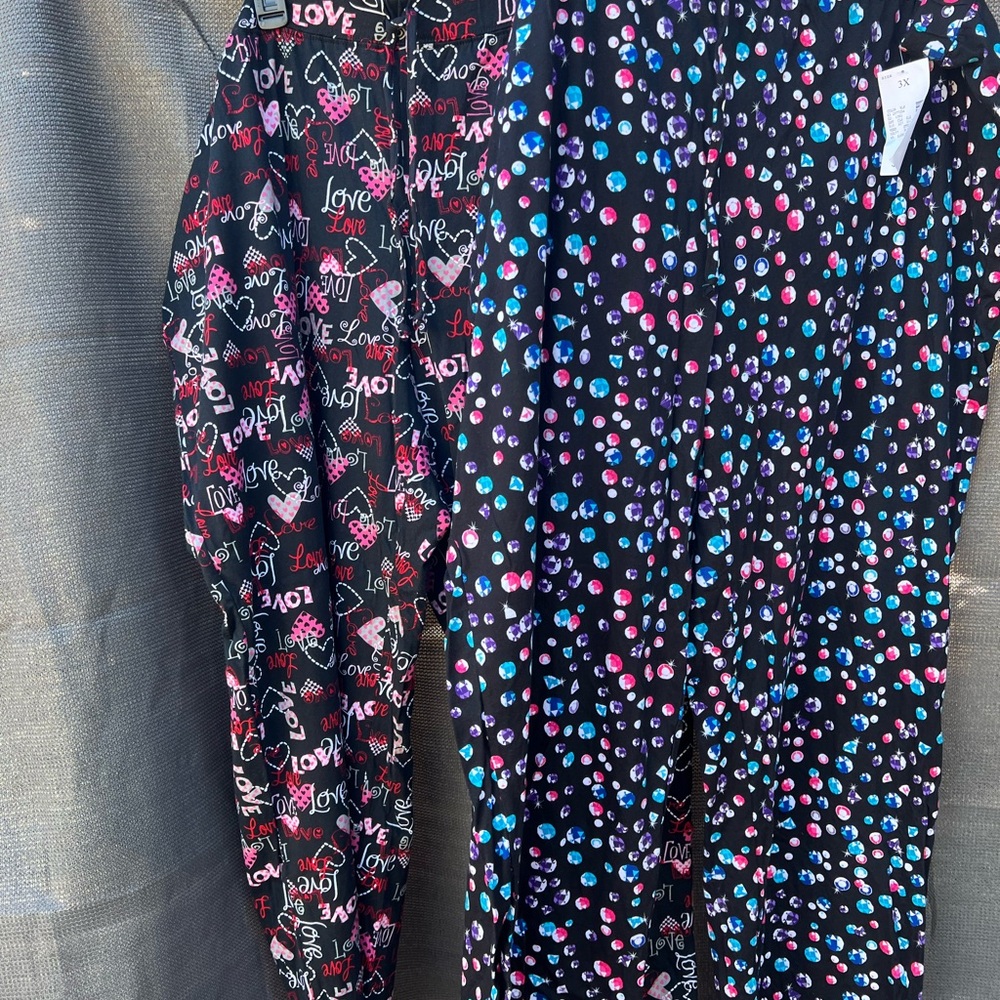Fashion Bug Pajama pants- 2 pairs of Women’s size 3X New with tags
